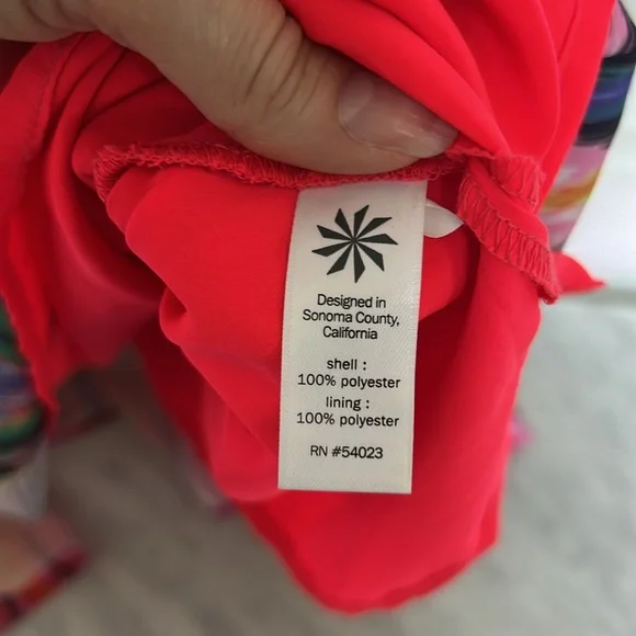 ATHLETA Ikat Martinique Dress LARGE Sleeveless Lightweight Multicolor - Picture 7 of 9